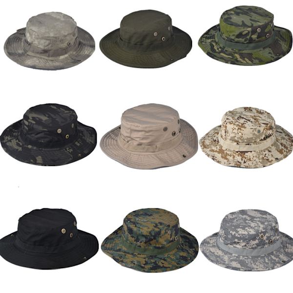 Utomhus kamouflage Boonie hatt tjockna militär taktisk keps