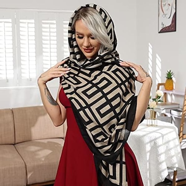 Dam Scarves Lady Lätt Mjuk Mode Solid Scarf Wrap Shawl för Alla Säsonger