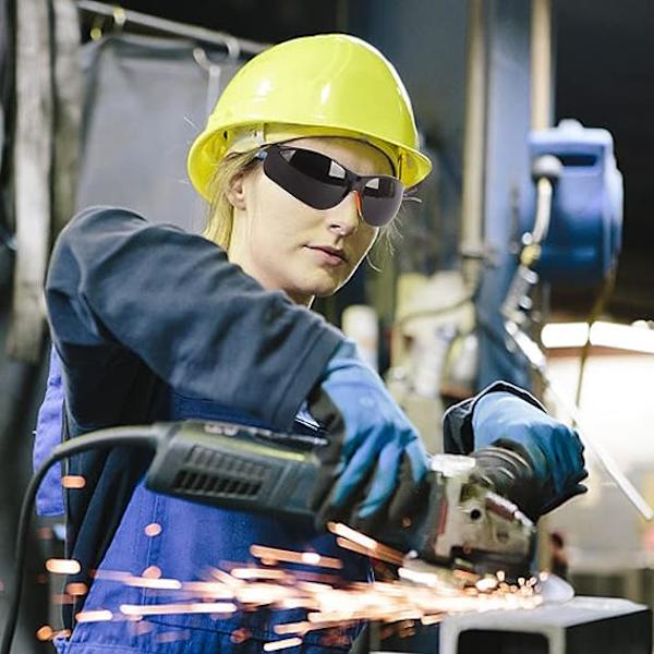 Blanc 6 + Noir 6 Lunettes-masque de sécurité lunette de protect