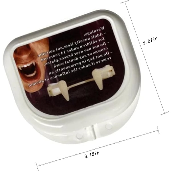 2 ST Christmas Vampire Teeth, Retractable Vampire Fangs, Co