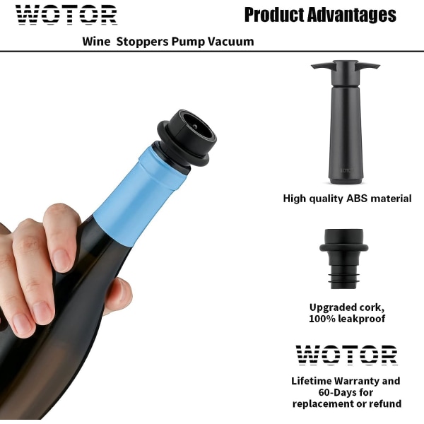 Sorte 12-delte tomme pumpepropper, vinstop, hold W
