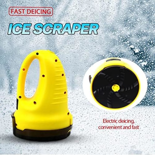 Elektrisk isskraper, ABS Elektrisk bilglassdefroster Snøfjerningsverktøy USB-lading 3000 mAh for C