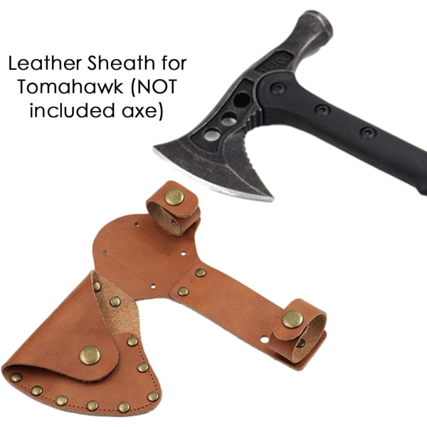 Hatchet Scabbard - Faux Leather Ax Sheath - Camping Axe Blade Cove