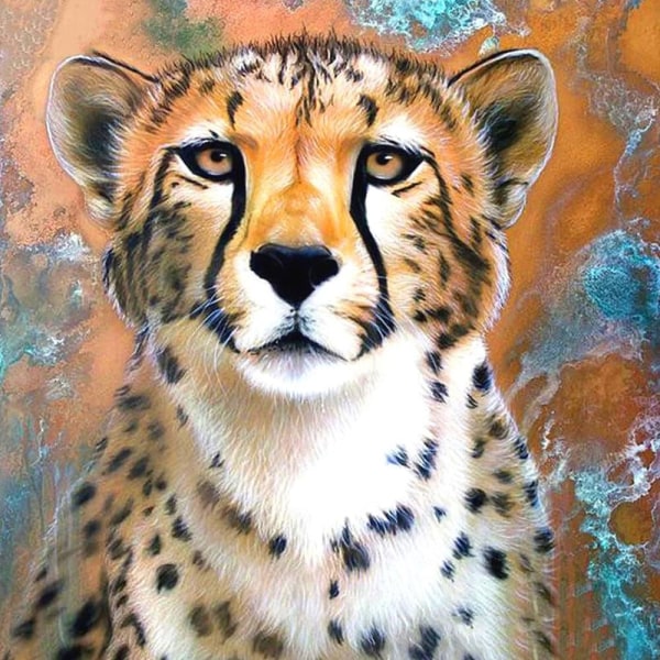 30 x 40 cm ,Leopard Diamond Painting Broderi Diamond Painting