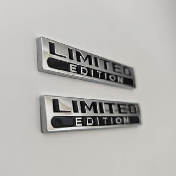 2X Metall Begrenset Utgave Logo Bildek Emblem Sidemerke 3D Premium Klistremerke Racing Sport Turbo Dekal Utskifting