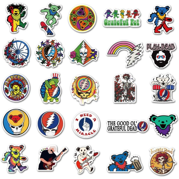 Rock Music Band Stickers af 50 ark Vinyl Decal Merchandise Lapto