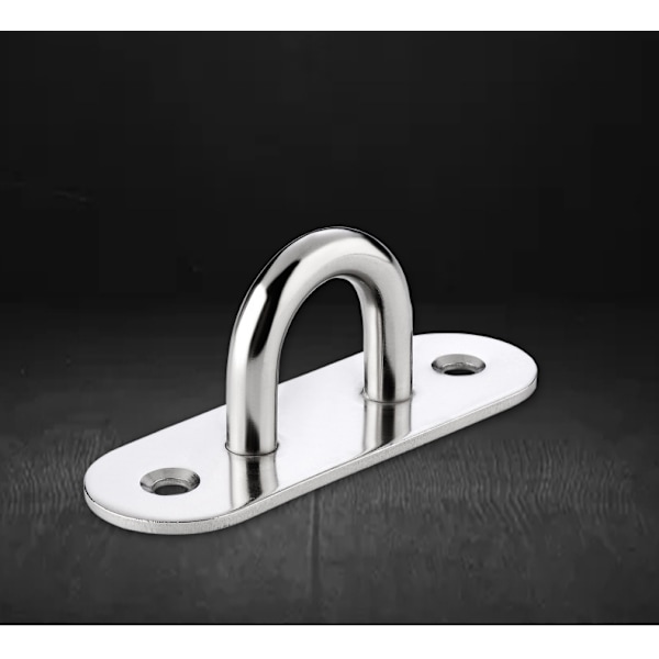 10 st M5 U-formade takkrokar 304 rostfritt stål 15 x 45 mm bas väggmonterade ögonplattor för att fästa sladdar på båt, yoga eller hängande takkronor