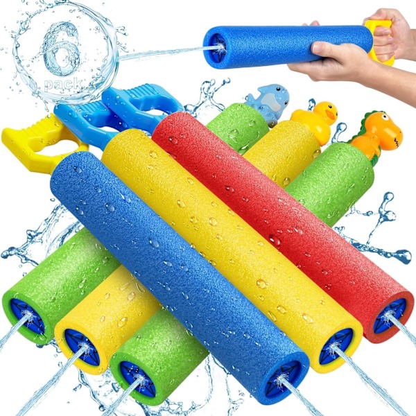 Satunnainen väri 6 pakkaus Super Water Soaker Blaster Squirt Guns 40 Ft