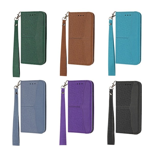 (16 Pro Max, Svart) Läderfodral för iPhone 16/16 plus/16 pro/16 pro max, Plånboksfodral med Flikar, Stativfunktion