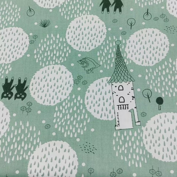Tilkkukangas, 50cm x 50cm (B), 8 kappaletta ompelupuuvillakankaita