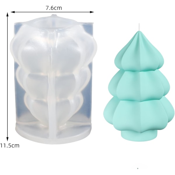 1 st Tree Ljusform Tree Resin Form Cylinder Form Växt Resin Form Lera Form Smycken Resin Gjutform Ljustillverkning