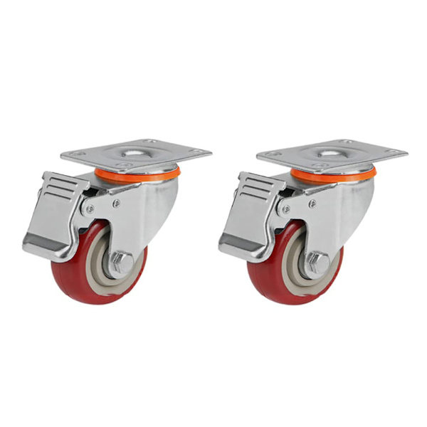 (B)Trolley Casters Heavy Duty Industrial 2 Pieces Professional Sh