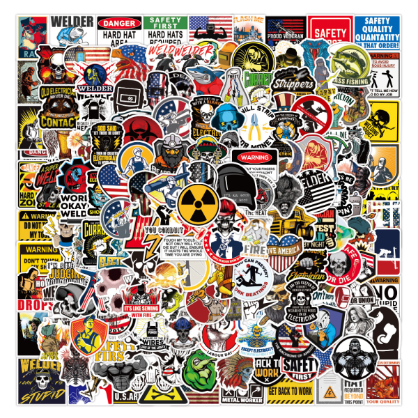 Stickers Pack 200 stk Vinyl Graffiti Stickers til bærbar bilskøjte