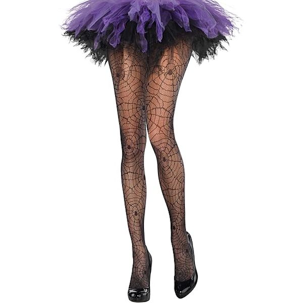 Halloween Mesh Strumpbyxor Set Spindelnät Strumpbyxor 3-Pack
