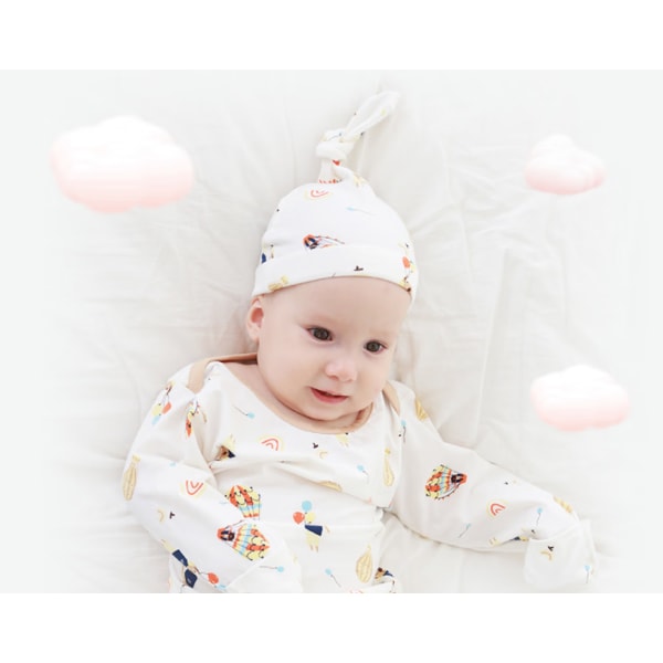 3 stk. Baby hat tynd sektion nyfødt barn foster hat grab cap