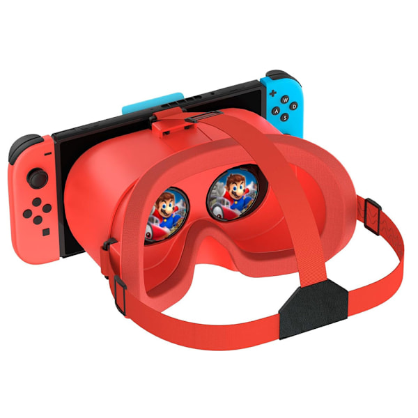Switch 3D VR-glasögon för Nintendo Switch/Switch OLED, med justerbar HD-lins Orange and Blue