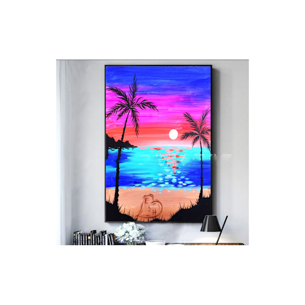 (30x40cm)X0143 D timanttimaalaus merimaisema täysi dia