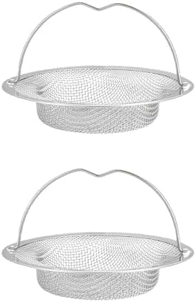 Kjøkkenvask Sil, 2 stk 11 cm Avløpsfilter, Rustfritt Stål Vask Sil, Vask Sil, Vask Avløps Sil