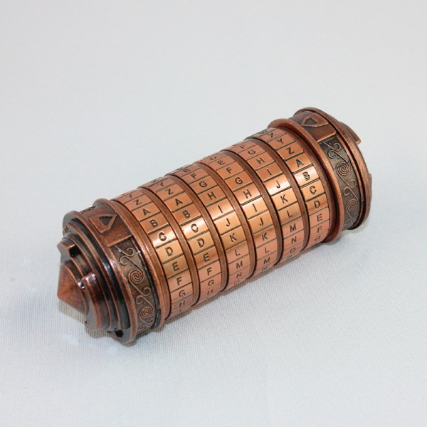 Da Vinci Code Mini Copper Lock -pulmalaatikot piilotetulla komp