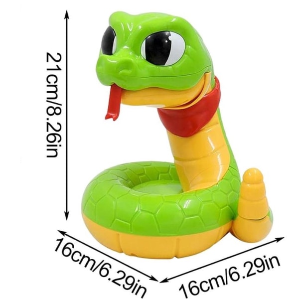 Elektrisk skræmmende slangelegetøj klapperslange Tricky legetøj Sjove dyr Bidelegetøj Multiplayer Party Family In