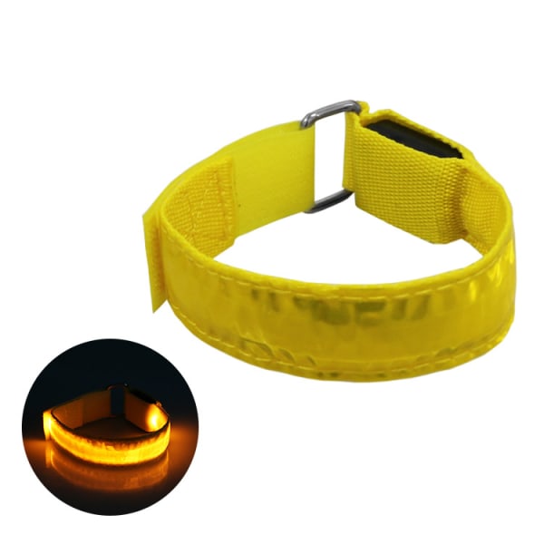 LED käsivarsinauha / Reflexband-keltainen