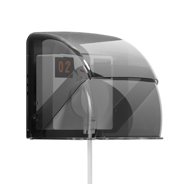 110x95x105mm Svart Transparent Elektrisk Uttagsskydd Vattentätt Väggströmbrytare Skydd Vattentätt Skydd för Dörrklockor Strömbrytare Uttag Fingeravtrycksläsare