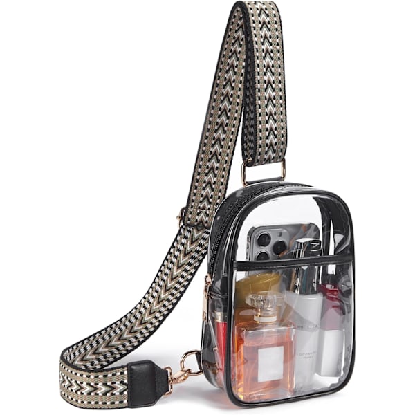 Klar Taske til Stadionbegivenheder, Klare Punge til Kvinder Stadion Crossbody Taske Transparent Fanny Pack til Koncerter