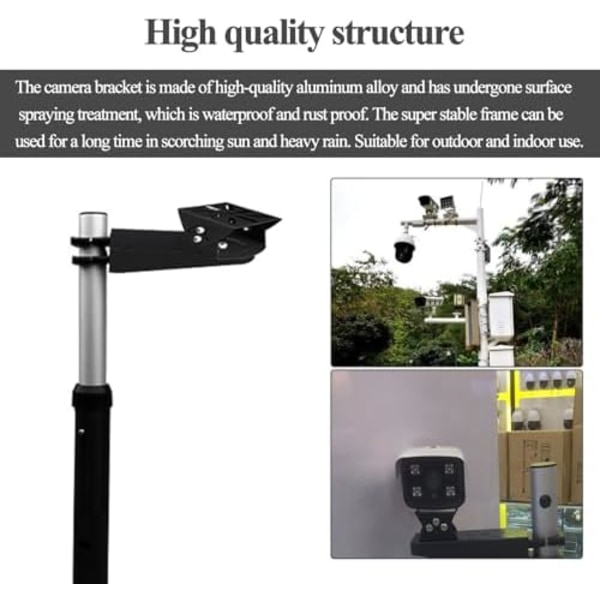 75x80x52mm 2st Universal CCTV Kamera Stolpfäste Metallfäste Rostfritt Stål HörnFäste för Övervakningskamera