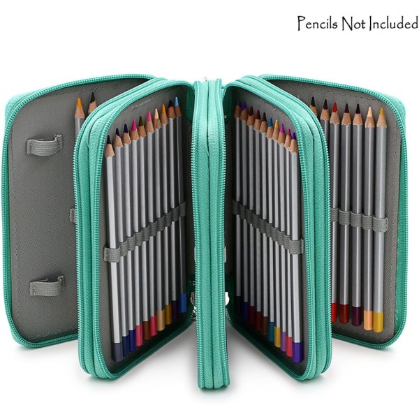 Färgat case i PU-läder med fack Praktisk pennväska