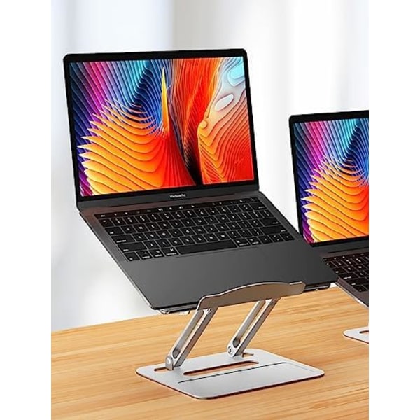 (32×21,8×6cm) Aluminium og Akryl Læse Stativ, Justerbar Højde og Vinkel, Ergonomisk Laptop Stativ, Musik Stativ Bog H