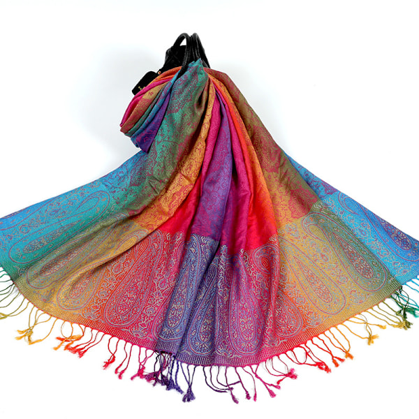 1 st Fashion Kvinnors Siden Scarf Lyxig Satin Sjal Wraps (Lila)