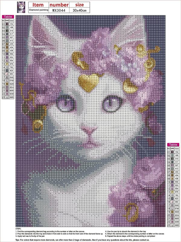 5D diamantmålning för vardagsrumsdekoration (30*40cm) 61