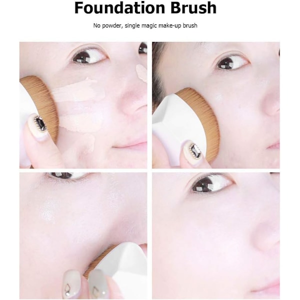 Magisk Foundation Pensel Makeup Pensel Flad Foundation Pensel Po
