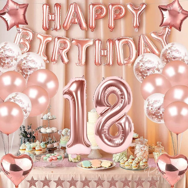 18-års fødselsdagsballoner, 18-års fødselsdagsballoner, 18-års fødselsdag