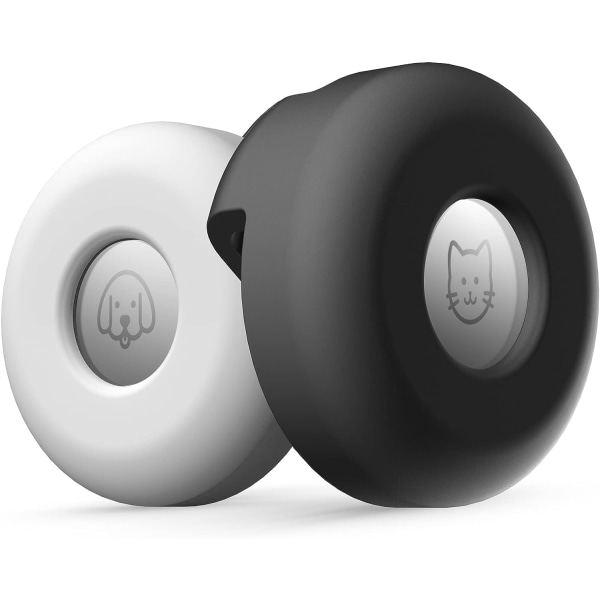 Airtag-halsbåndsholder (2-pak), silikonetui til Apple A