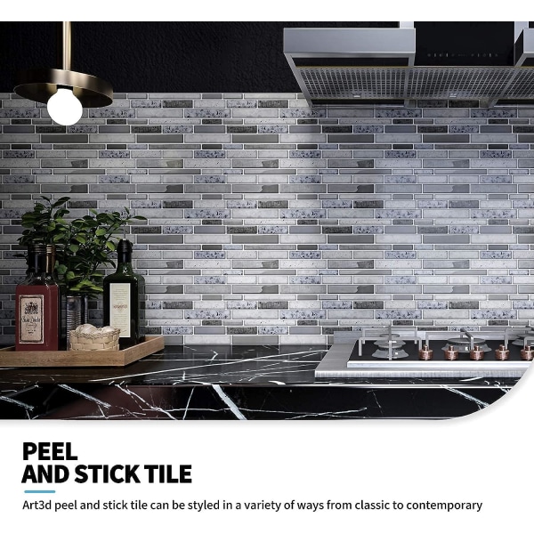 Selvklebende veggfliser, Vinyl kjøkkenbacksplash, Klistremerke M