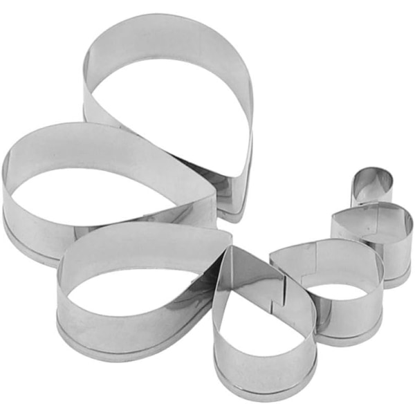 7 deler kakeform Drop kakeform Biscuit Fondant kakeform for kaker Sukker