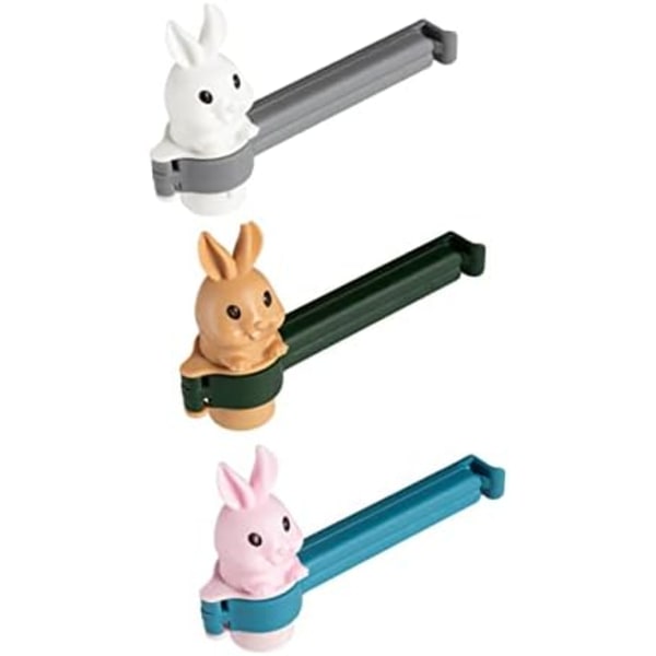 3-pack Utsläppsmunstycke Tätningsklämma Matförsegling Klämmor Färska Hållande Klämma Förseglare Häll Påse Klämmor Paket Påse Klämma Bärbar