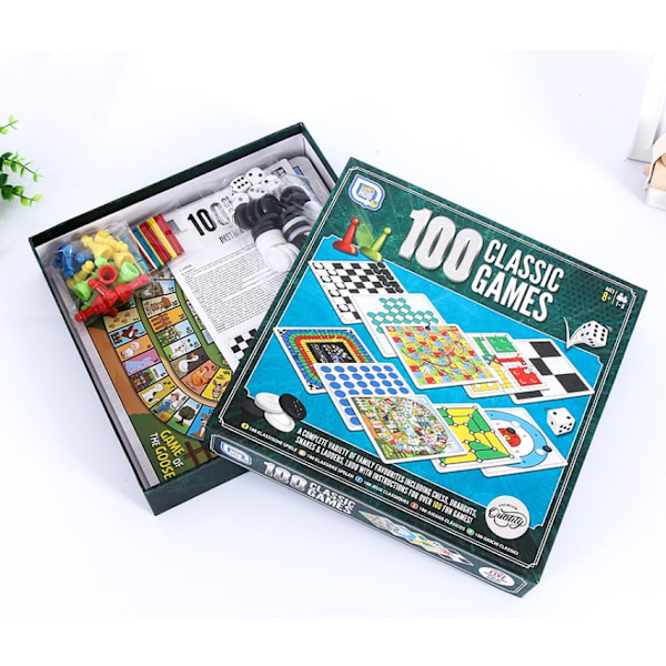 Classic Games Compendium - A Collection of Classic Family Board Games - Includes Chess, Draughts and