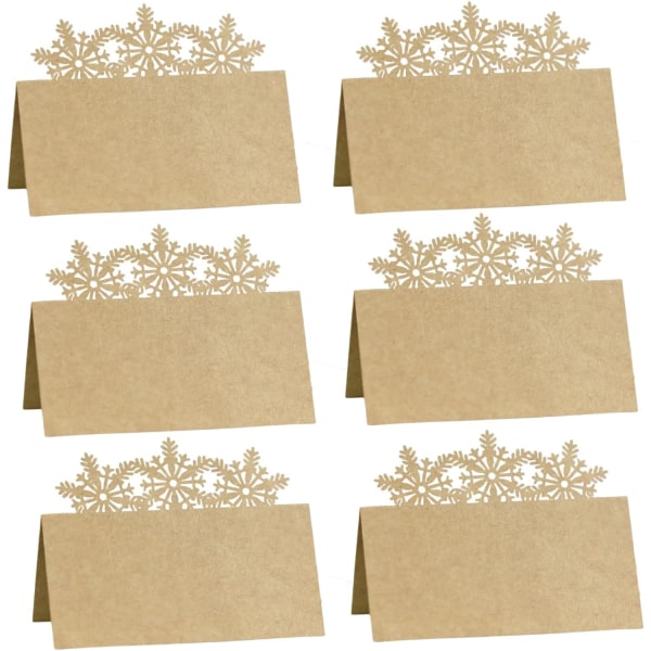 60 Julepladsmærkekort Placering Dørkort Foldelige navne Papirbordkort til dekorationer R