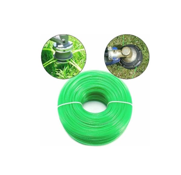 Universal rund trimmertråd, 1,6 mm diameter, 100 m længde, grøn, til kanttrimning