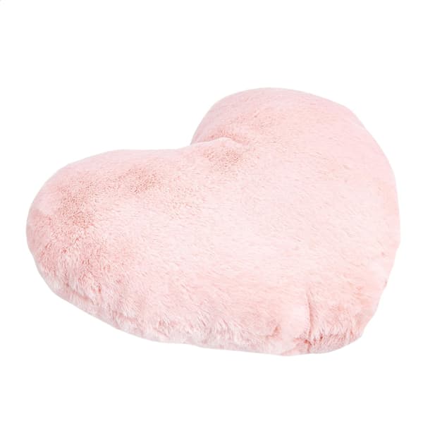 Amazon Basics Hjerteformet Pyntepude, 46 x 36 cm, Pæonrosa