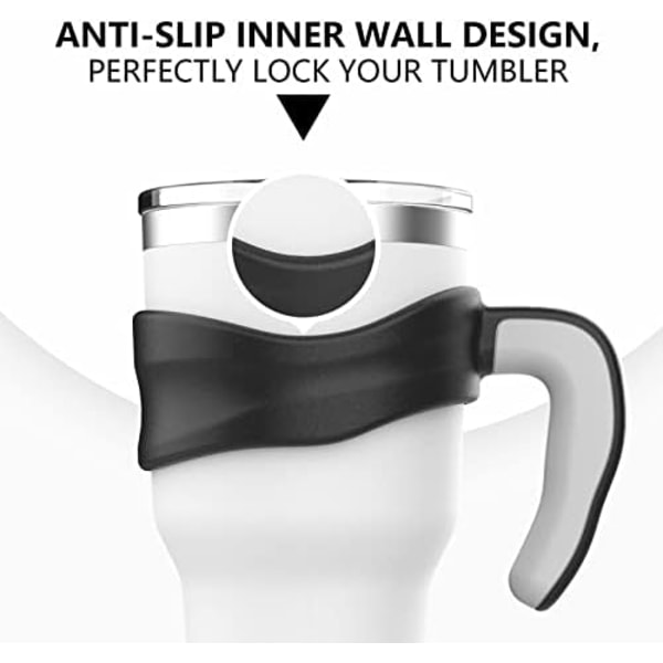 Tumbler Håndtag Passer til 30 OZ YETI Rambler, Rtic Mug - Tidligere Design, Sic, OZARK TRAIL & Mere Tumbler Rejsekop | BPA Fri