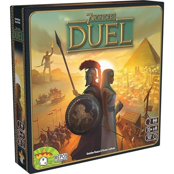 7 Wonders: Duel - Lautapeli - Lautapeli - 10-vuotiaasta alkaen - 2 pelaajaa - 30 minuuttia