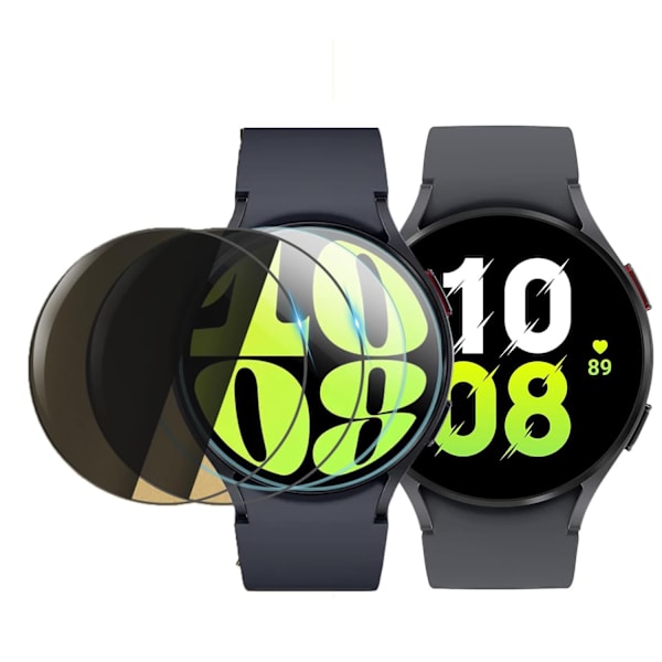 (40mm) Transparent Screen Protector*2+Privacy Protection*2 för Sam