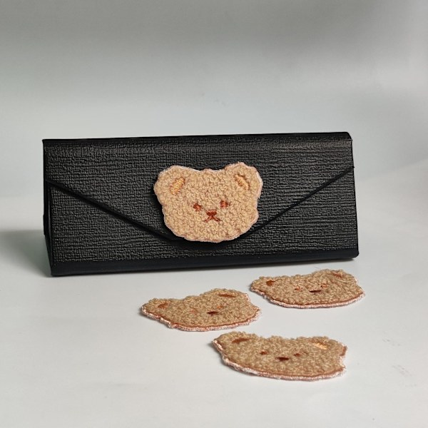 16 st Cartoon Bear Broderade Lappar, Söta Björnar Lappar för Kläder, Broderade Sy Applikation Reparationslapp Jean Lapp