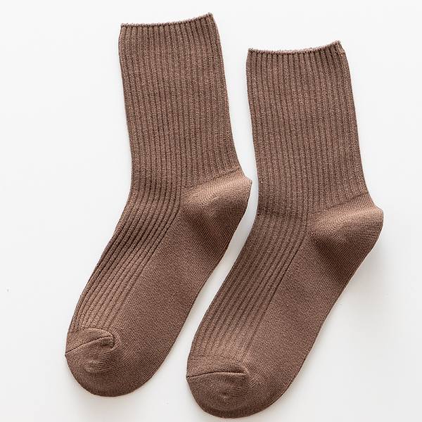 Naisten söpöt urheilulliset sukat, rento tyyli, unisex puuvillasukat naisille, 5 paria, luonnonvalkoinen
