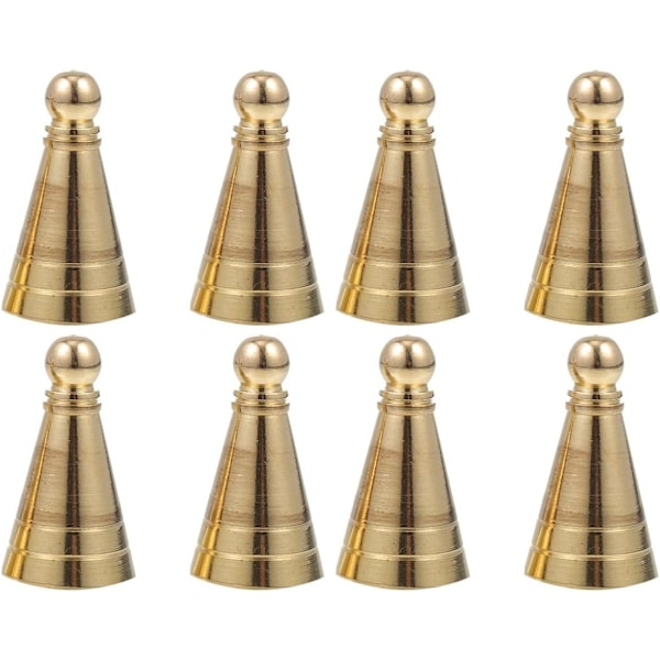 1,9x3,3cm 8 stk. Røgelseskegleform Messing Røgelsespresse Røgelseskegle DIY Forme Røgelsesformningsforme Messing Røgelsesfremstillingsværktøj Guld DIY Tårnrøgelse