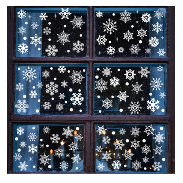 Christmas Window Stickers, Clings Snowflakes Sticker, Snowflake W