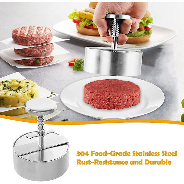Hamburgerpresse i rustfrit stål Burger Maker Hamburgerform